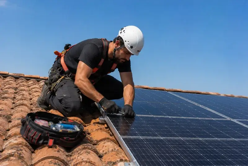 Maintenance et monitoring de panneaux solaires à Annœullin